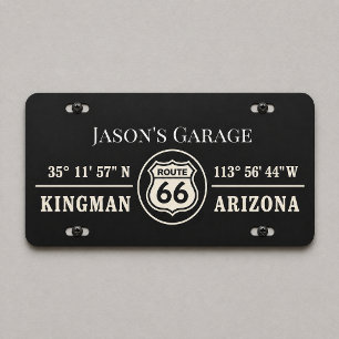 Custom Kingman Route 66 Plate