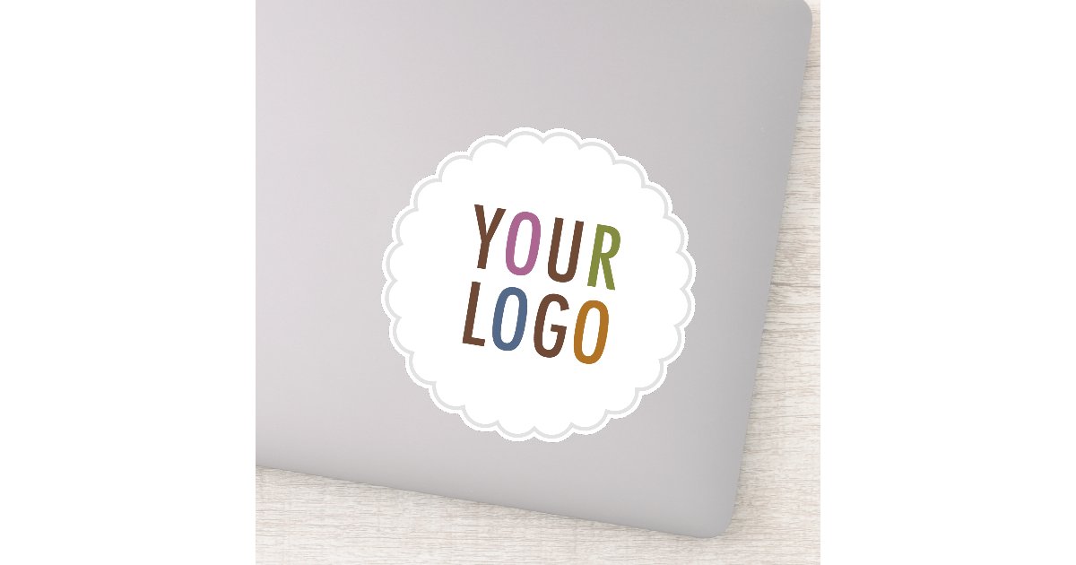 Custom Kiss Cut Vinyl Sticker with Logo Removable | Zazzle