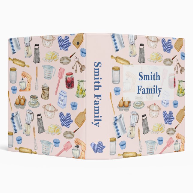 Custom Kitchen Blueprint Binder (Background)