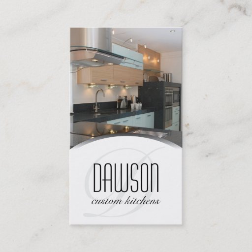 Customizable Custom Kitchen Designer Business Card