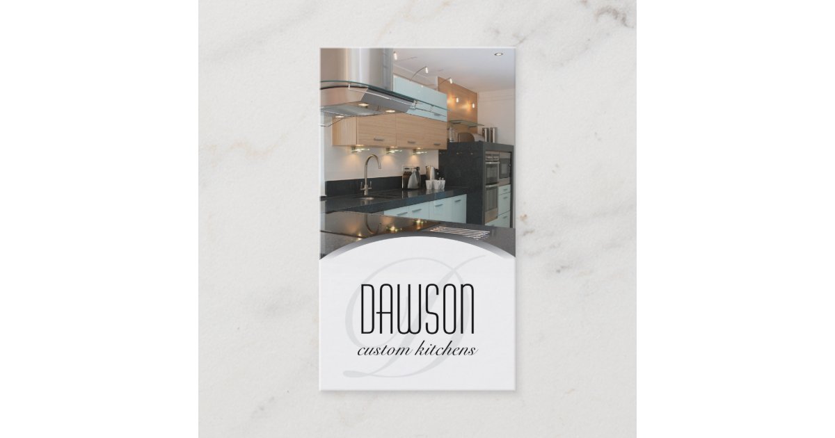 Custom Kitchen Designer Business Card Zazzle