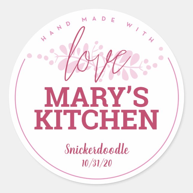 Custom Kitchen Labels + Your Name (Front)