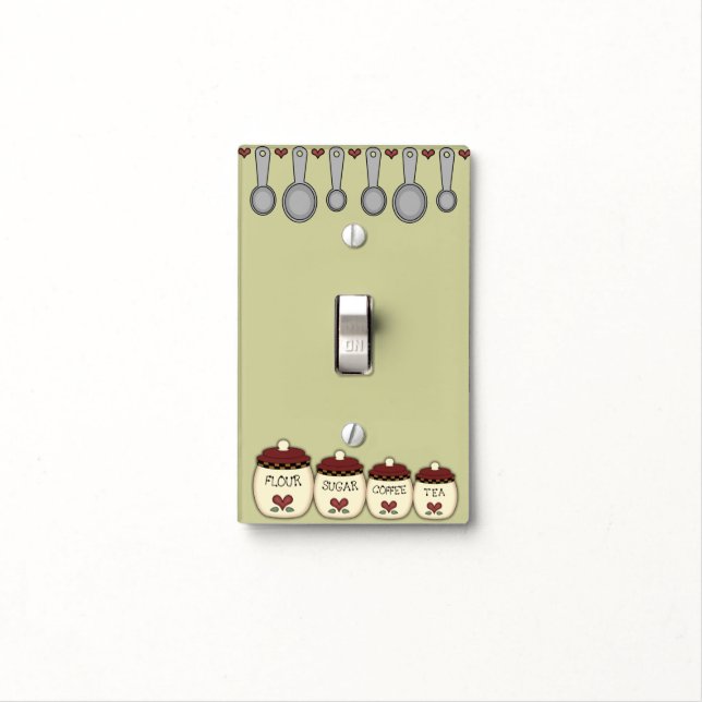 Custom Kitchen Light Switch Cover (In Situ)