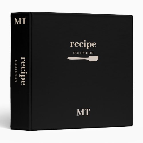 Custom Kitchen Utensils Spatula Recipe Cookbook 3 Ring Binder
