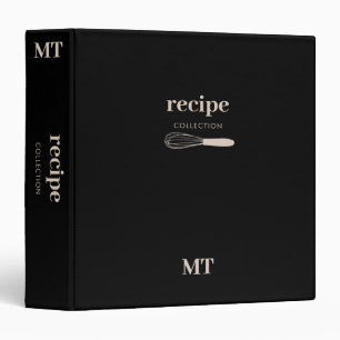 Custom Kitchen Utensils Whisk Recipe Cookbook 3 Ring Binder