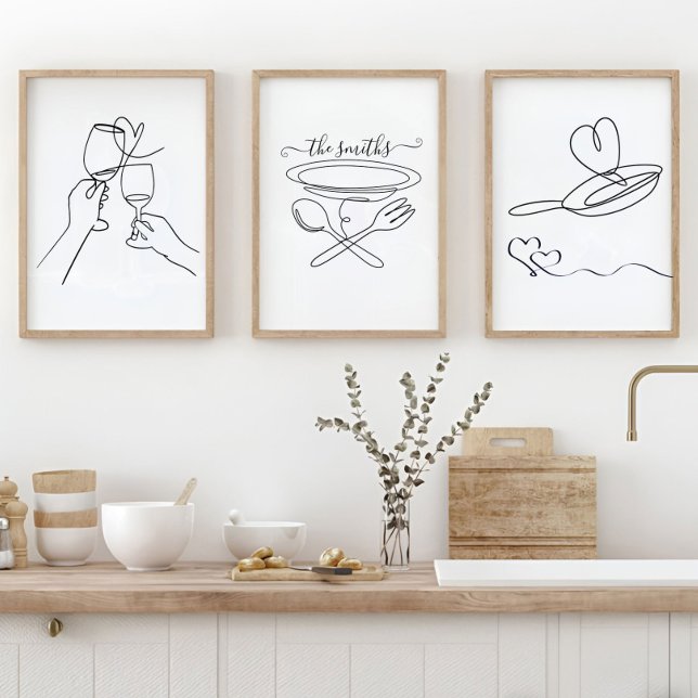 Custom Kitchen Wall Art, Housewarming Love Signs Wall Art Sets (Creator Uploaded)
