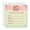 Custom Kitsch Green Gingham Kid's Party Blank -