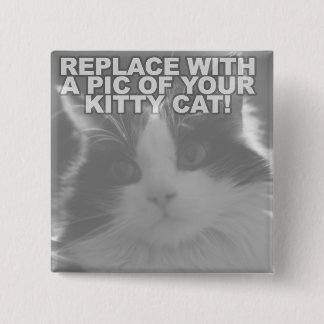 Custom Kitty Cat Button