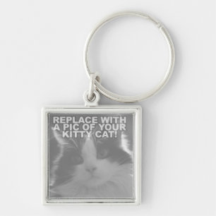 Custom Kitty Cat Keychain