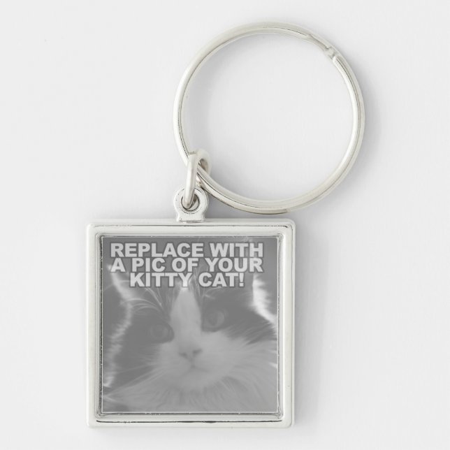 Custom Kitty Cat Keychain (Front)