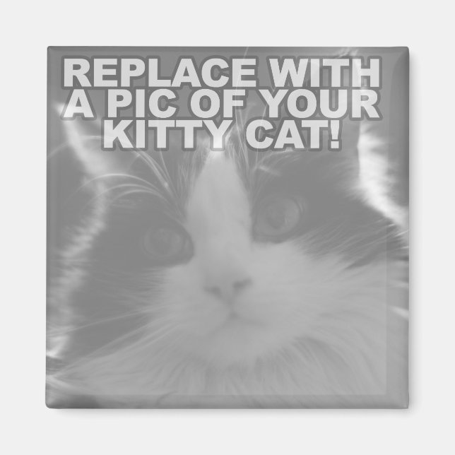 Custom Kitty Cat Magnet (Front)