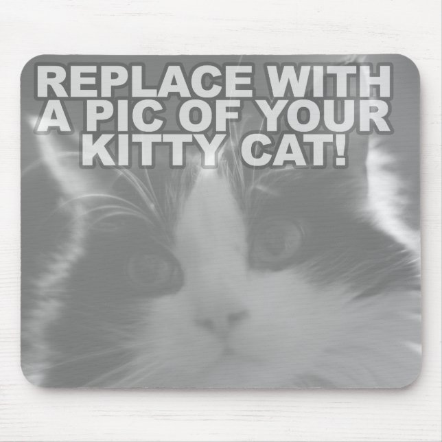 Custom Kitty Cat Mouse Pad (Front)