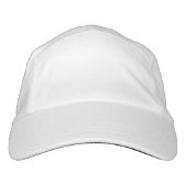 Custom Knit Performance Hat, White Hat (Front)