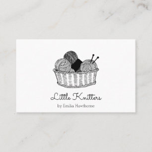Custom Knitting Crochet Small Business Shop Card