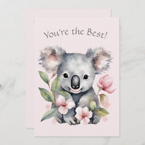 Custom Koala Bear Greeting Card