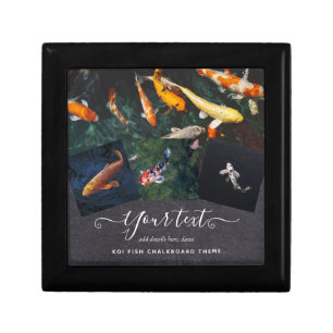 Custom KOI FISH Photo Collage Gift For Men Box
