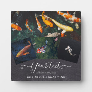 Custom KOI FISH Photo Collage Gift For Men Plaque