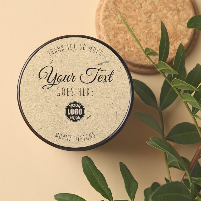 Custom Kraft Label Vintage Simple Trendy (Homemade with Love Kraft Paper | Jam Canning Label)