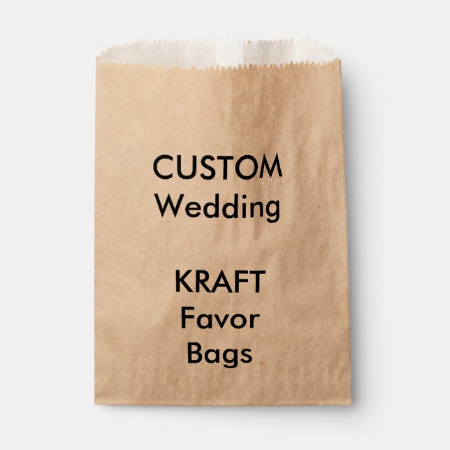 Custom KRAFT Paper Favor Bag (Front)