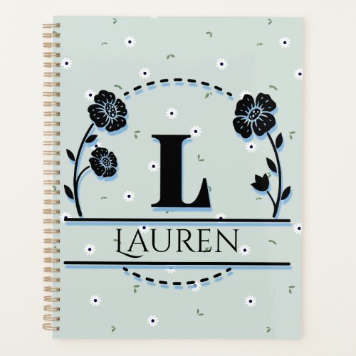 Custom L Name Planner Flower Planner