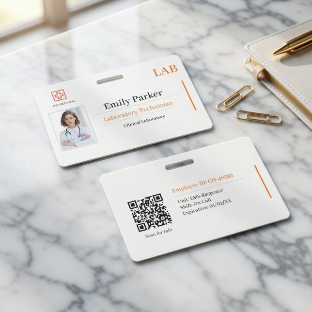 Custom Lab ID Badge Template  (Creator Uploaded)
