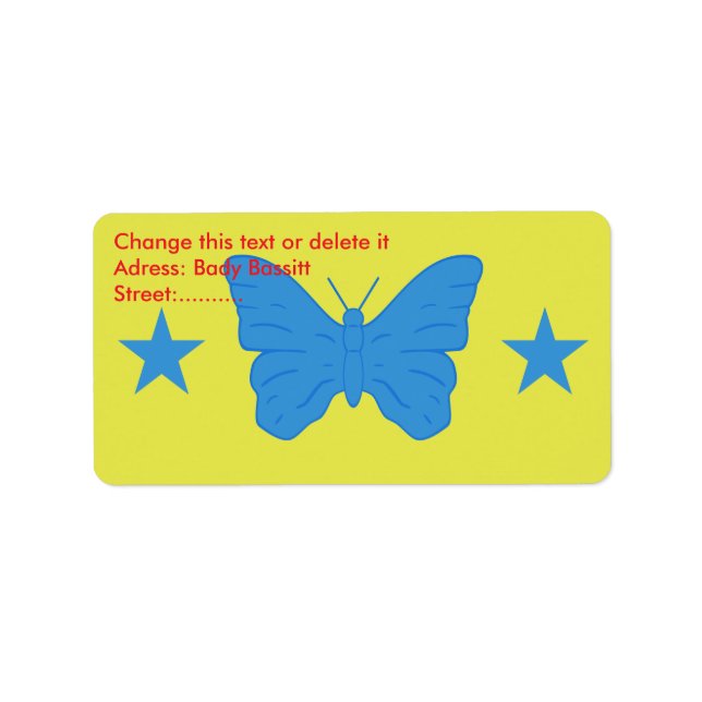 Custom Label with Flag of Bady Bassitt, Brazil (Front)