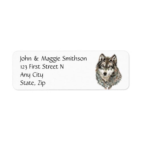 Custom Label Wolf Wolves Wild Animal Nature