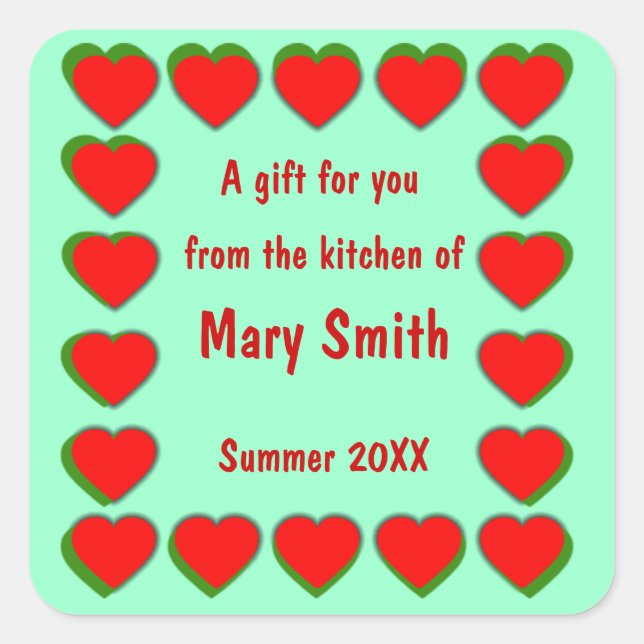 Custom Labels for Homemade Gifts (Front)