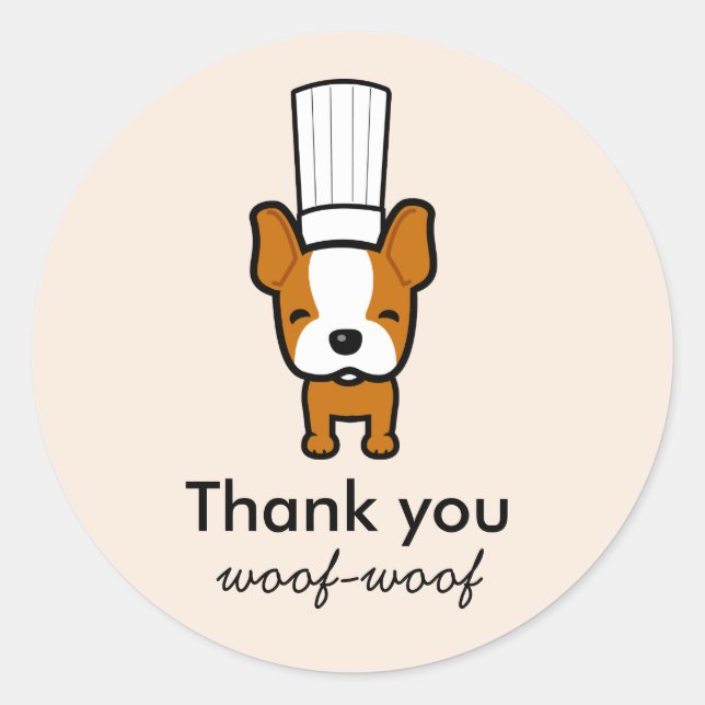Custom Labels for Pet Dog Baked Treats Bakery (Front)