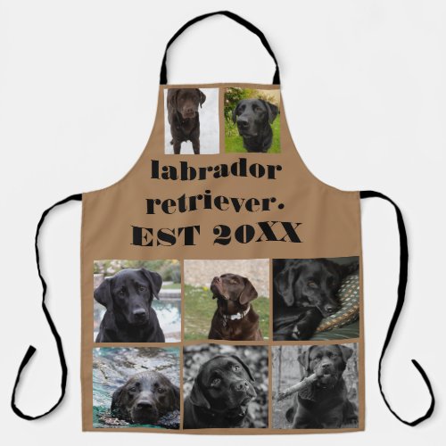 Custom Labrador retriever EST 20XX 8 photo  Apron