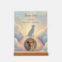 Custom Labrador Retriever Memorial Photo Block