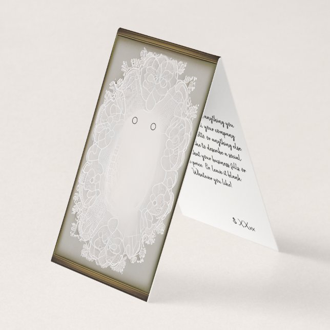 Custom Lace Frame Self-Stand Earring Cards (Front)