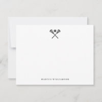 Custom Lacrosse Note Card