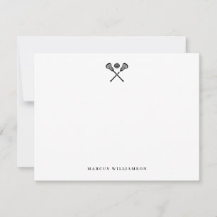Custom Lacrosse Note Card