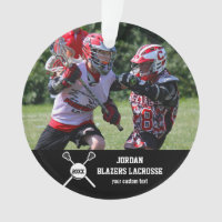 Custom Lacrosse Photo Collage Team Player Name