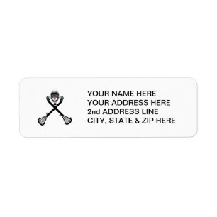 Custom Lacrosse Player Label
