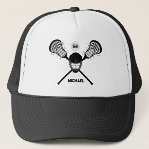 Custom Lacrosse Player number And Name  Trucker Hat