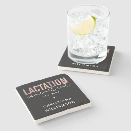 Custom Lactation Consultant Specialist IBCLC Stone Coaster