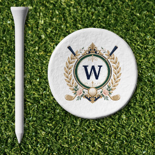 Custom Ladies Elegant Monogram Golf Tees