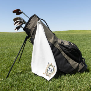 Custom Ladies Elegant Monogram Golf Towel
