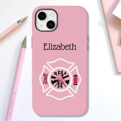 Custom Lady Firefighter Iphone Case