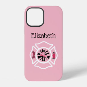 Custom Lady Firefighter Iphone Case