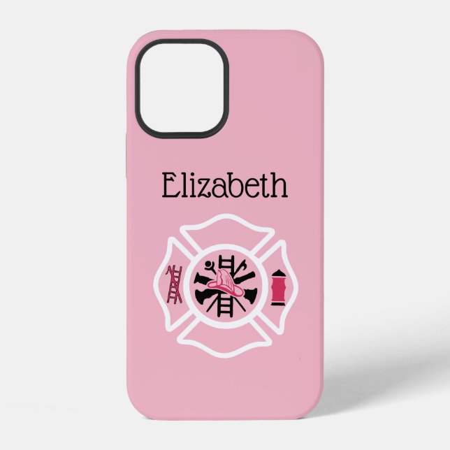 Custom Lady Firefighter Iphone Case (Back)