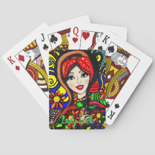 Custom Lady Luck 3 Couple's Game Night  Poker Cards