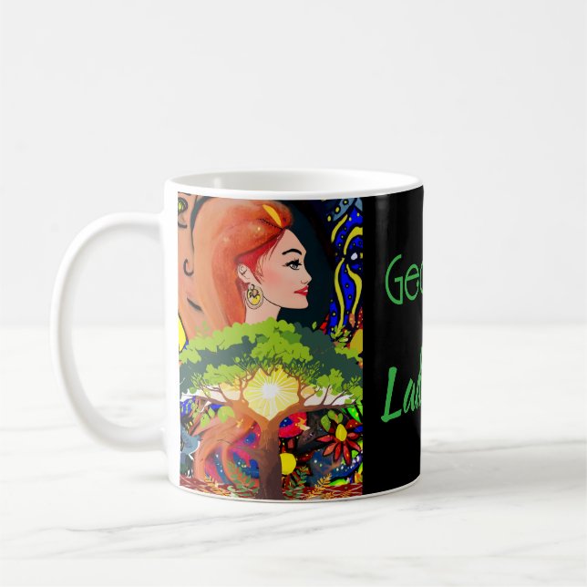 Custom Lady Luck Couple's Game Night  Coffee Mug (Left)