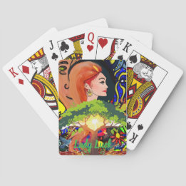 Custom Lady Luck Couple's Game Night  Poker Cards
