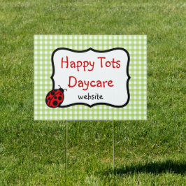 Custom Ladybug Yard Sign