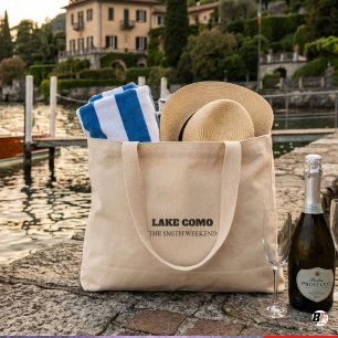 Custom Lake Como The Smith Weekend Personalized De Mini Tote Bag