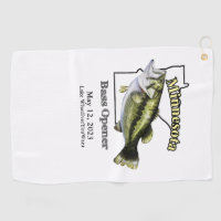 Personalized Fishing Tournament Fish Angler Trout Golf Towel