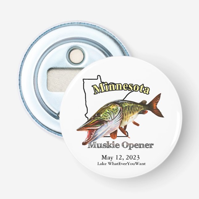 Custom Lake/Date Minnesota Muskie Opener (Front)